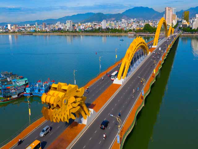 dragon bridge da nang - DA NANG CITY TOUR HALF DAY