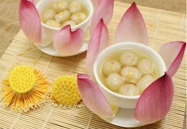 beauty of lotus in hue cuisine